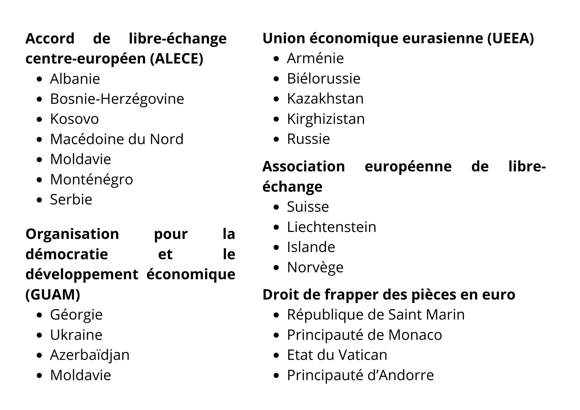 Details europe politique